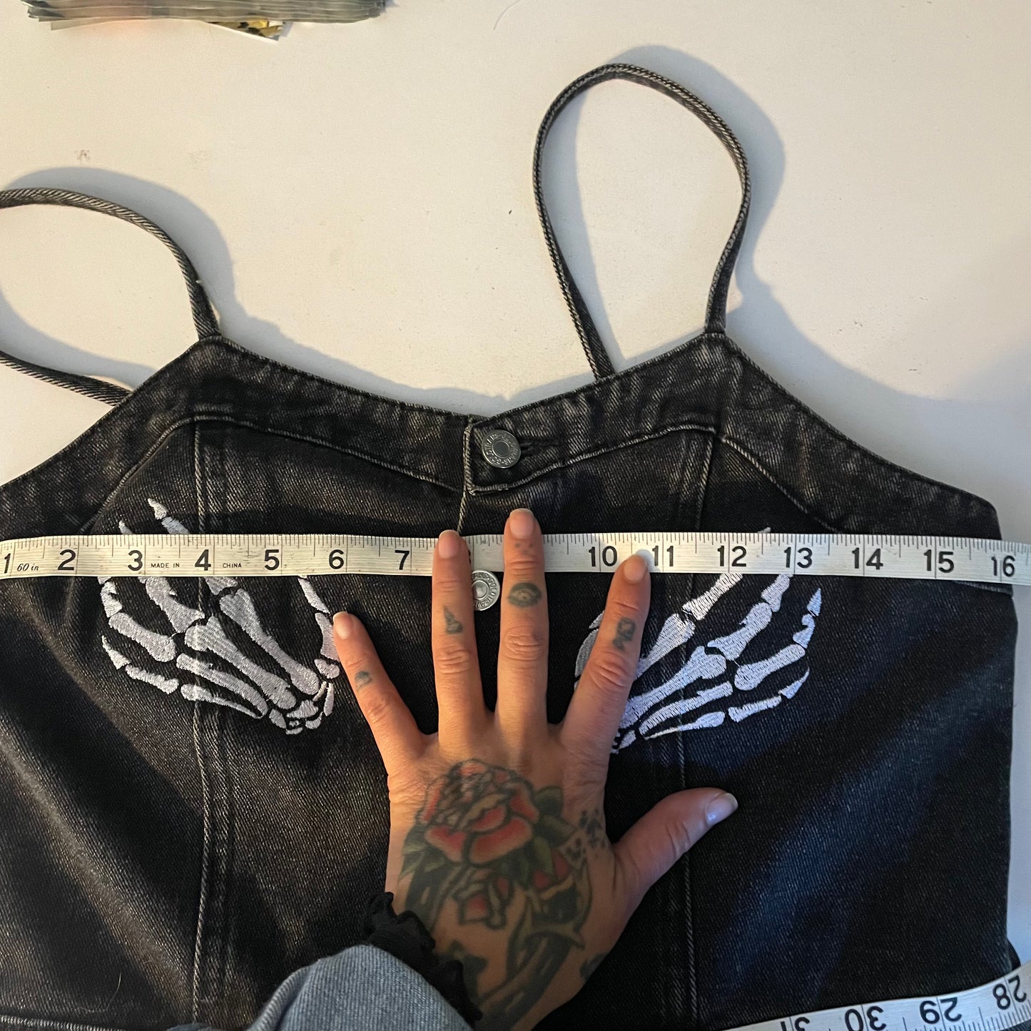 1:1 Spicy Skelly Denim Jumpsuit