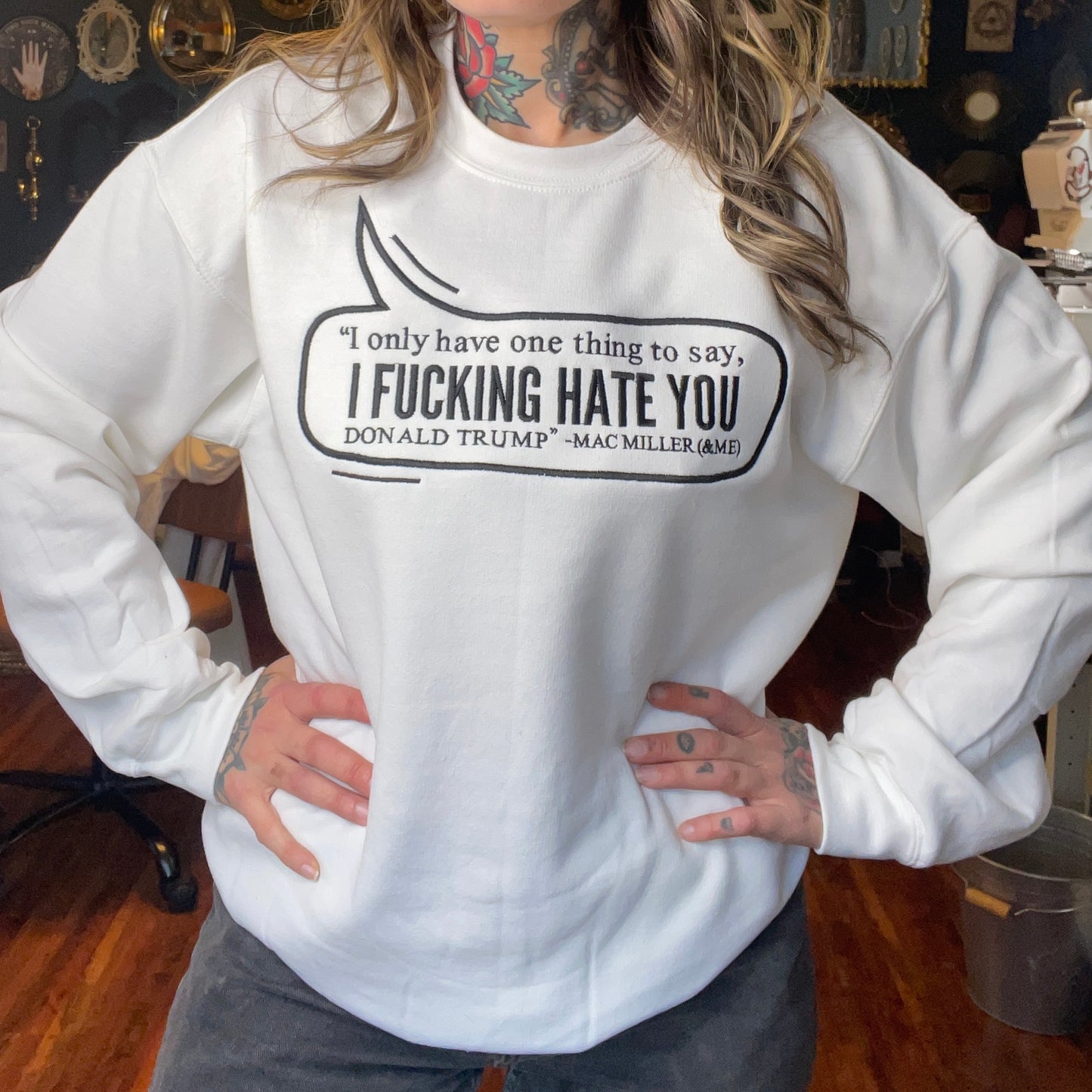 FDT Embroidered Crewneck Unisex Sweatshirt