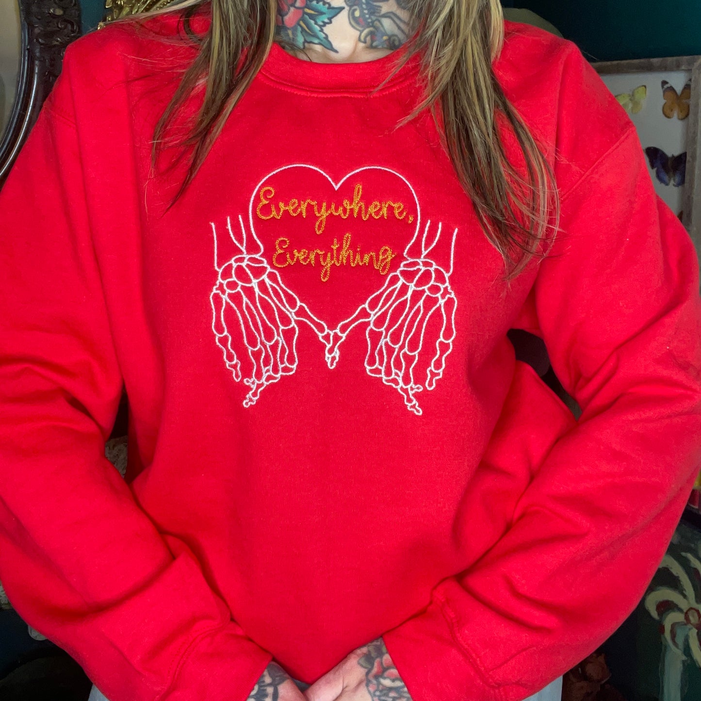 EE Embroidered Unisex Crewneck Sweatshirt