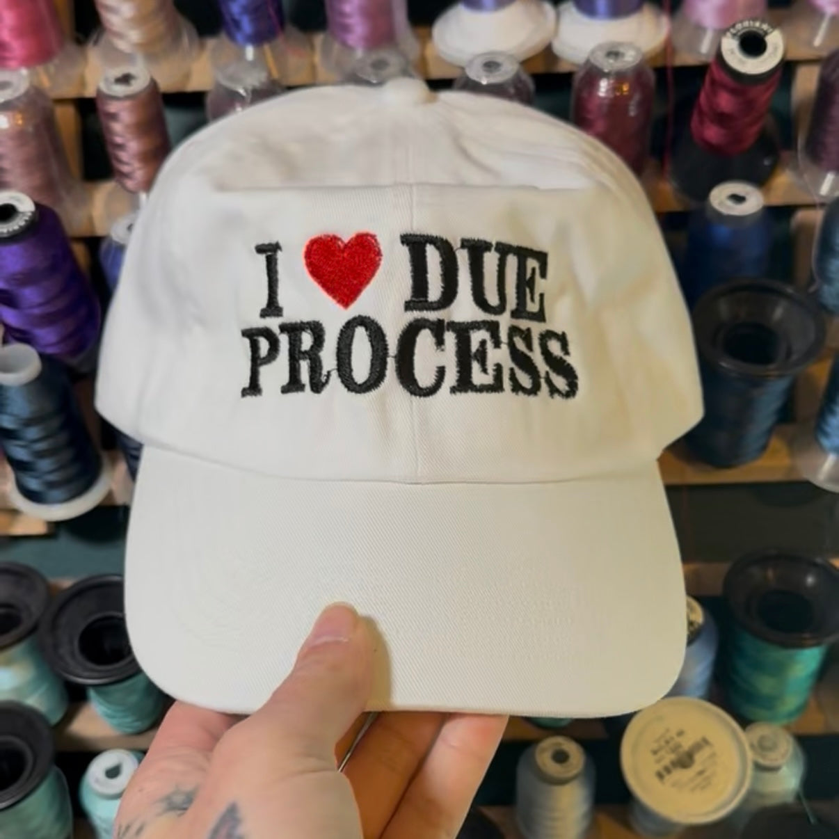I Love Due Process Embroidered Dad Hat