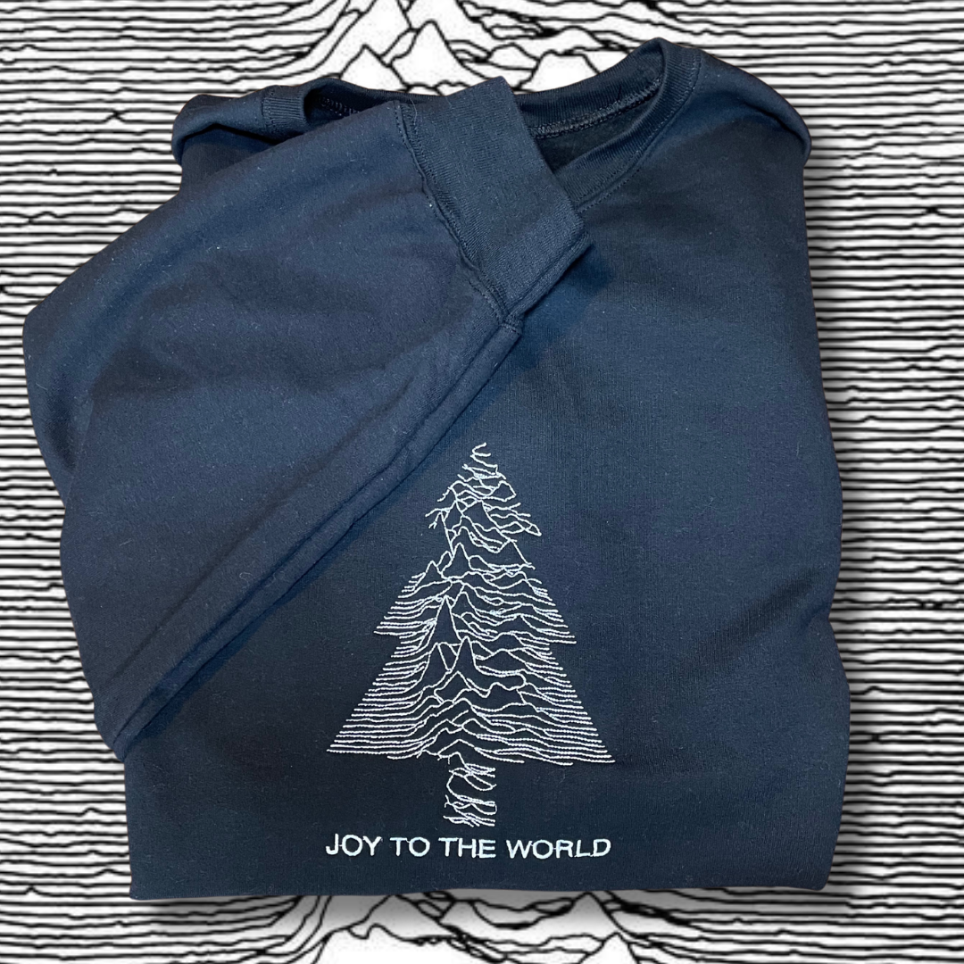 Joy To The World Embroidered Sweatshirt