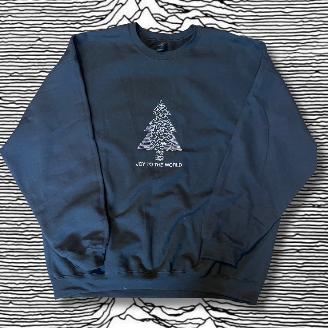Joy To The World Embroidered Sweatshirt