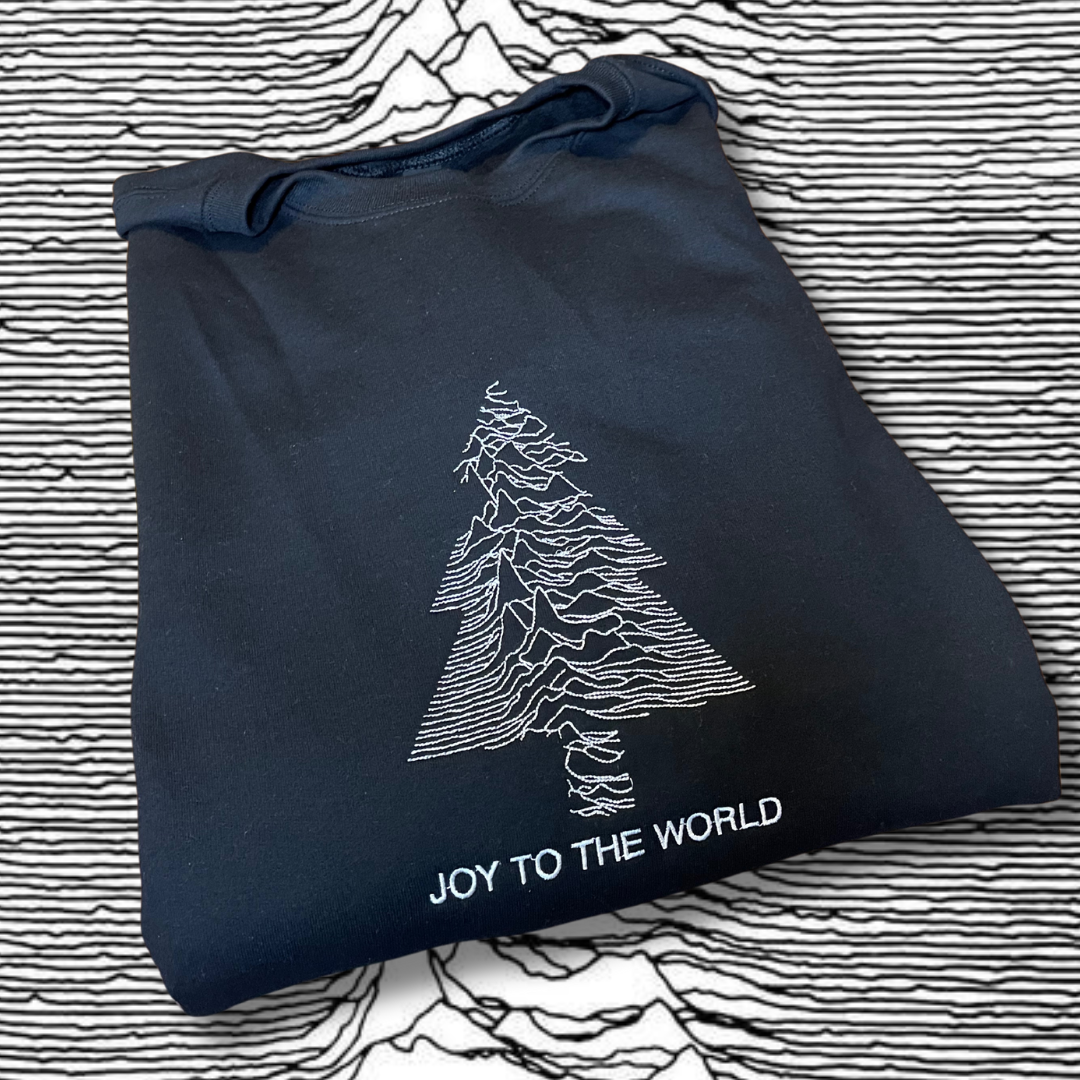 Joy To The World Embroidered Sweatshirt
