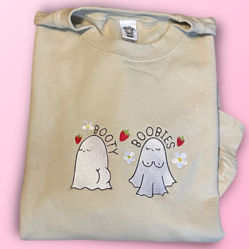 Booty Boo Embroidered Crewneck Sweatshirt
