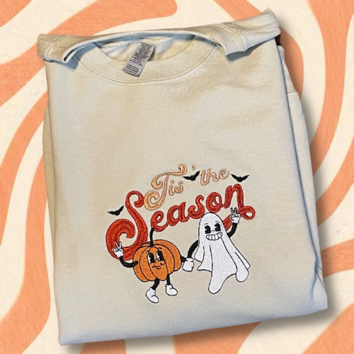 Tis' The Season Embroidered Crewneck Sweatshirt