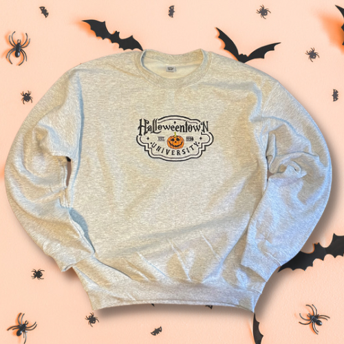 Halloweentown University Embroidered Crewneck Sweatshirt