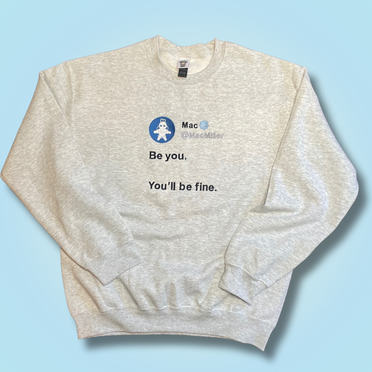 Be You Embroidered Unisex Crewneck Sweatshirt