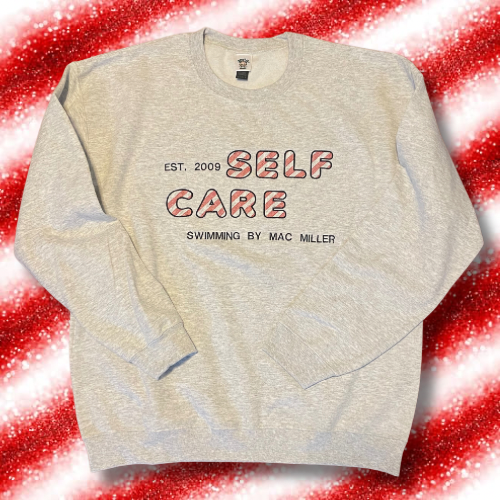 Candy Cane Holiday Embroidered Crewneck Sweatshirt