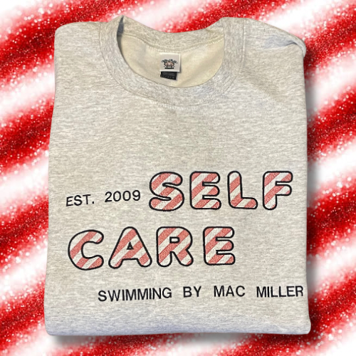 Candy Cane Holiday Embroidered Crewneck Sweatshirt