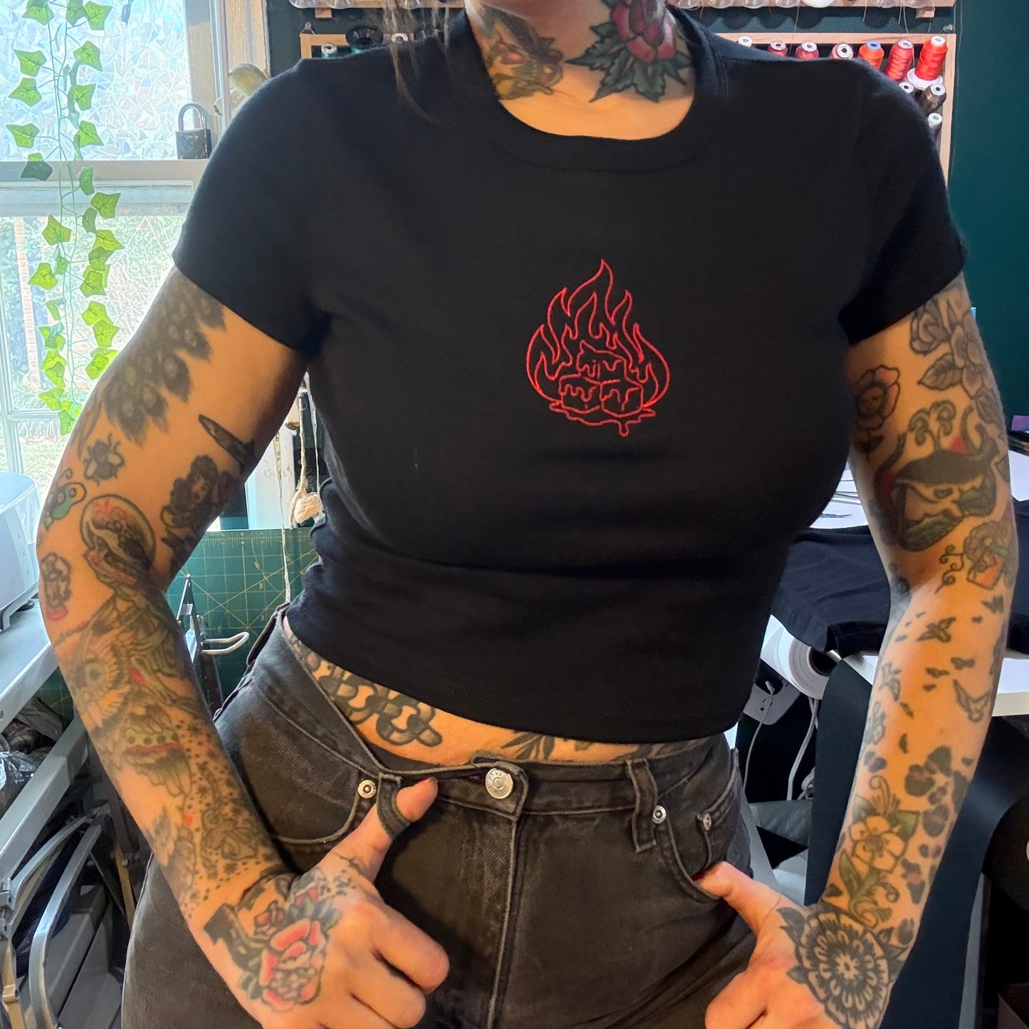 Break The Freeze Embroidered Baby Tee