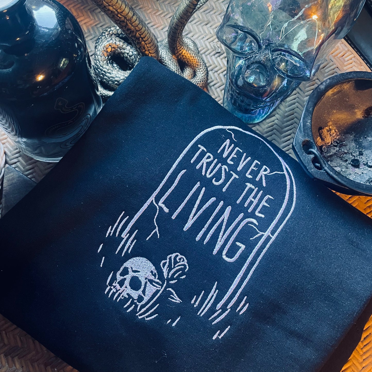 Never Trust the Living Crewneck Sweatshirt