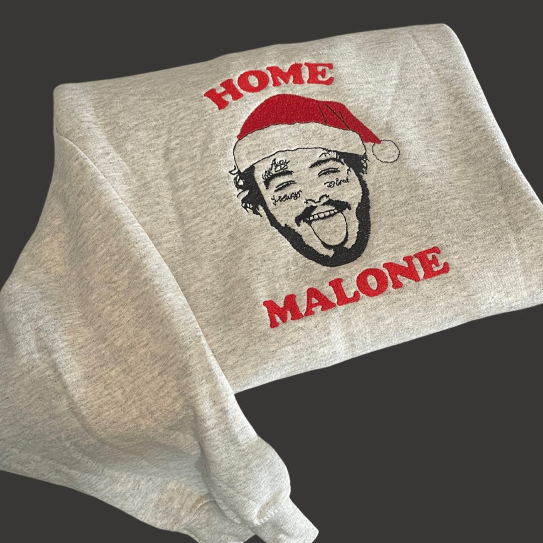 Home Malone Embroidered Holiday Sweatshirt