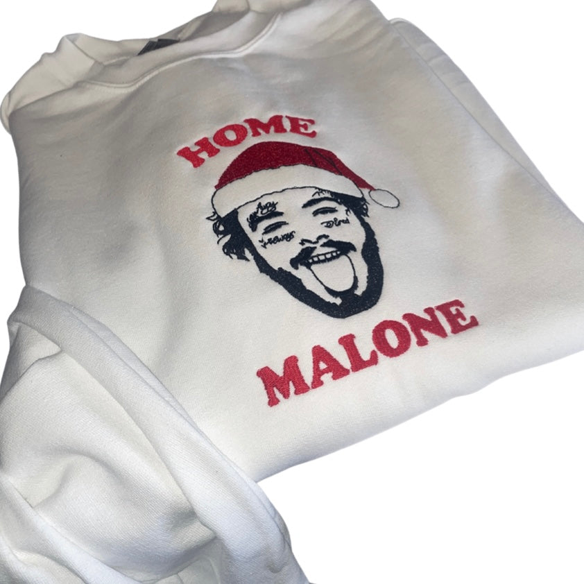 Home Malone Embroidered Holiday Sweatshirt