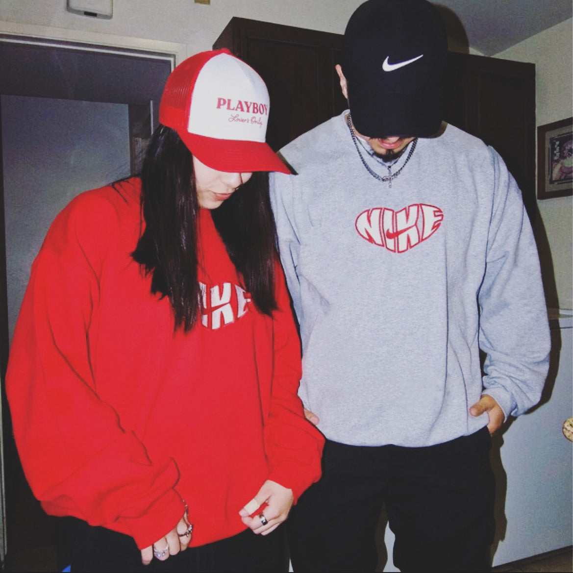 Bubble Heart Embroidered Crewneck Sweatshirt