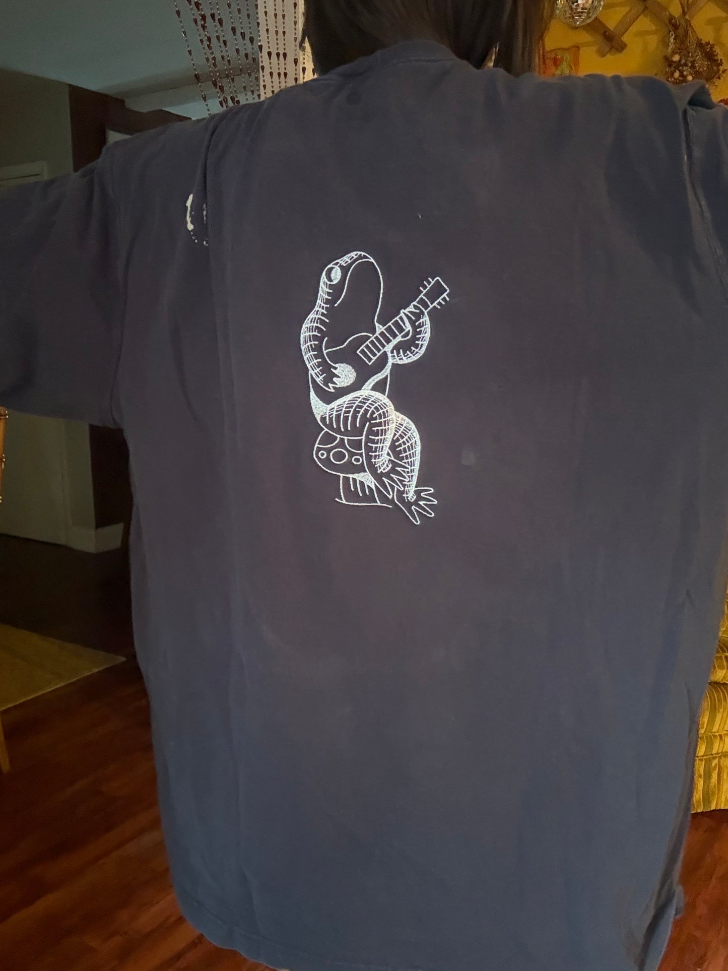 1:1 Frog Embroidered Carhartt Repurposed Long-sleeved T-Shirt