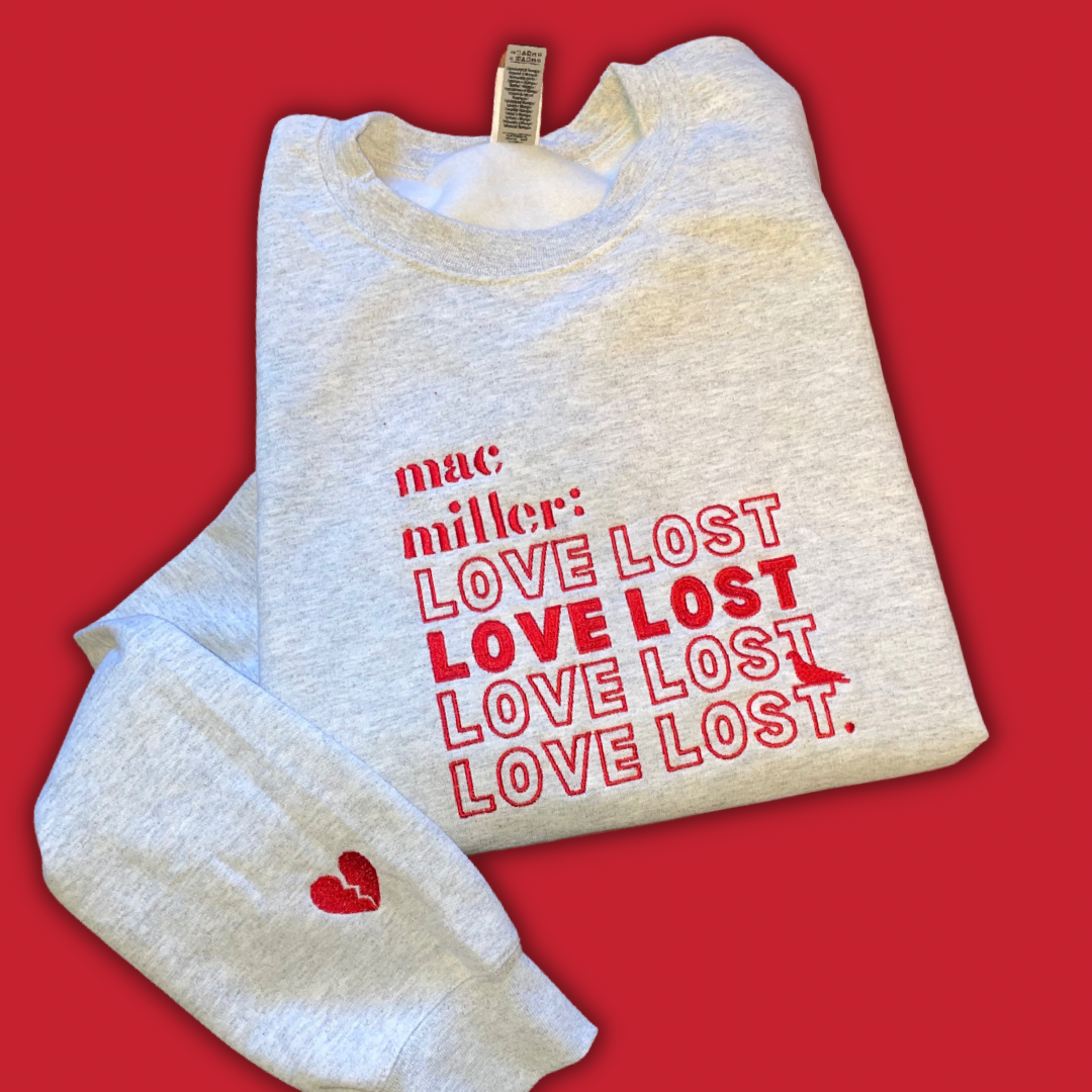 Lost Embroidered Unisex Crewneck Sweatshirt