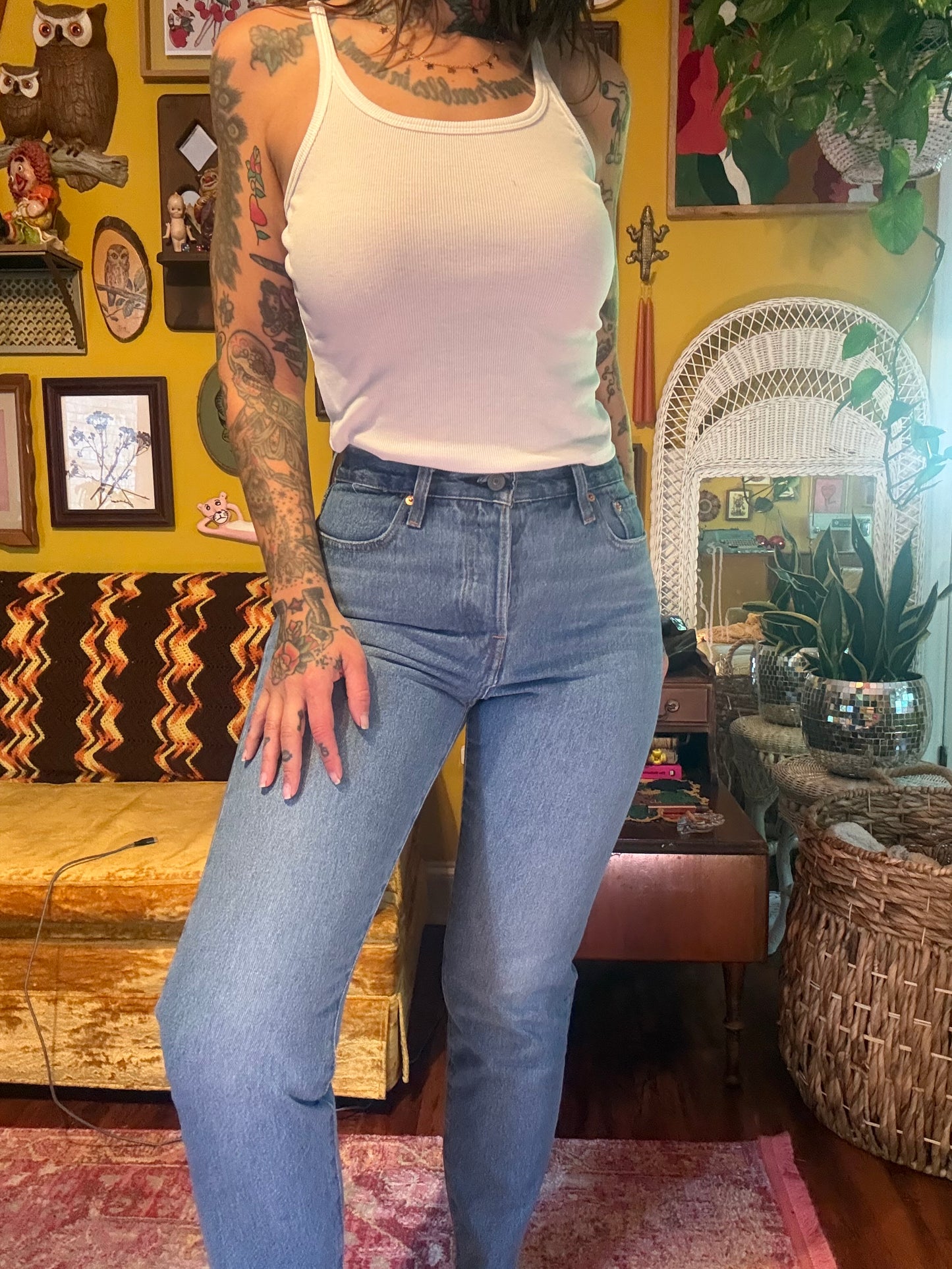Wear Your Heart On Your Cheek 29" Levi's Wedgie NWT Denim Jeans