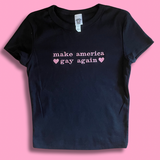 MAGA Embroidered Unisex Crewneck Sweatshirt, T-Shirt or Baby Tee