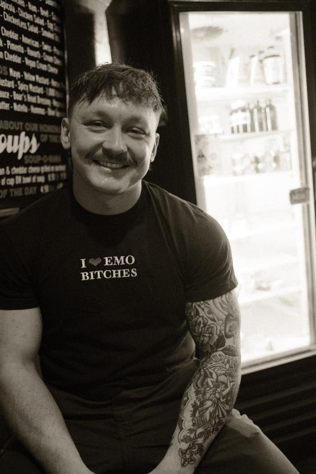 I Love Emo Bitches Embroidered T-Shirt or Baby Tee