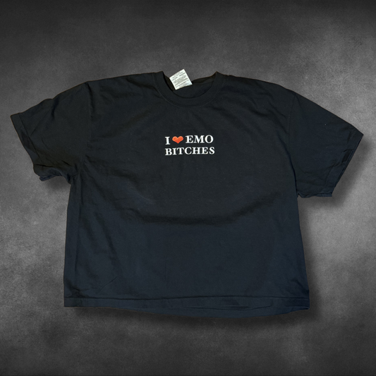 I Love Emo Bitches Embroidered T-Shirt or Baby Tee