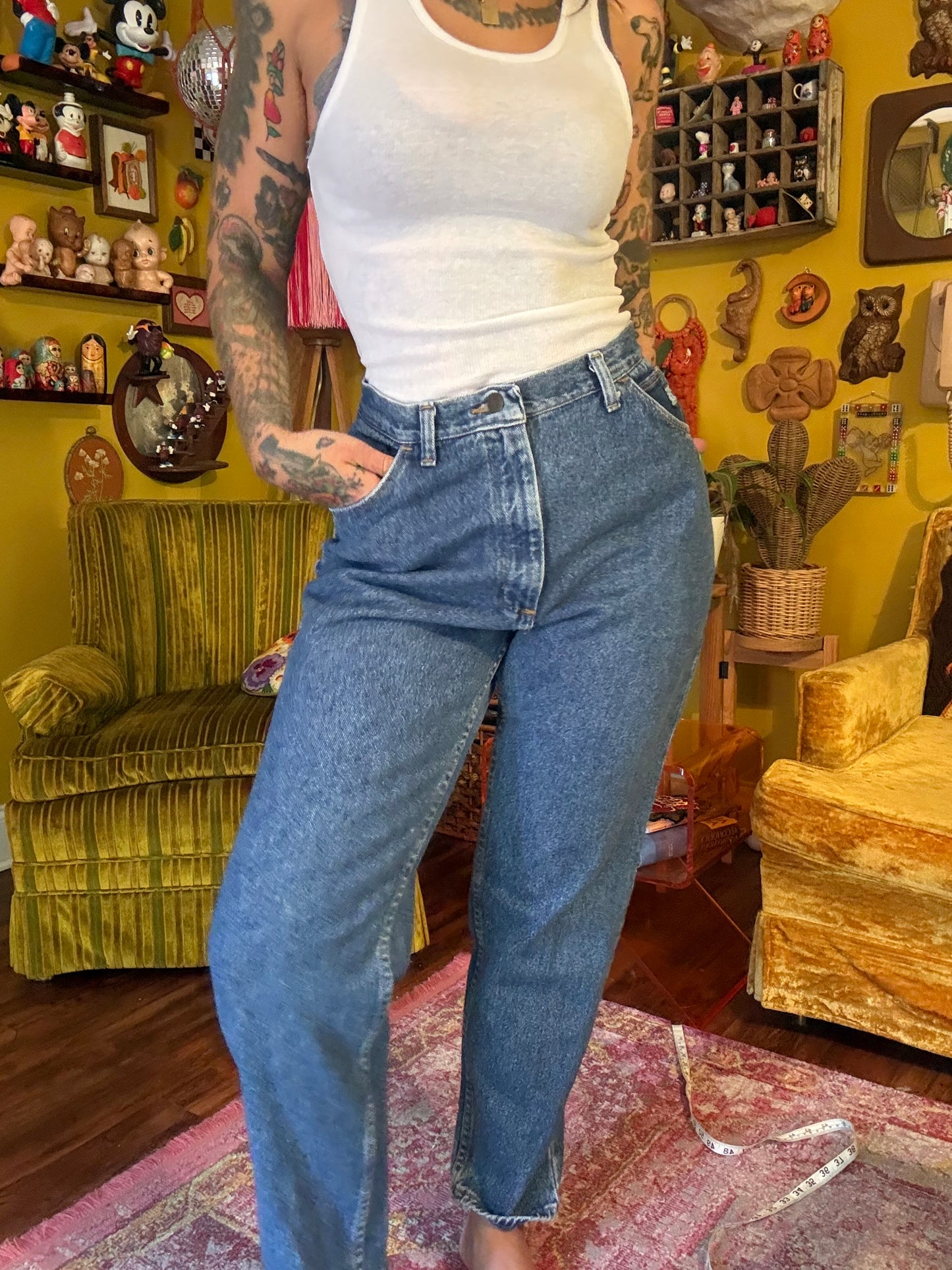 The "Off The Leash" 28" Vintage Wrangler Jeans
