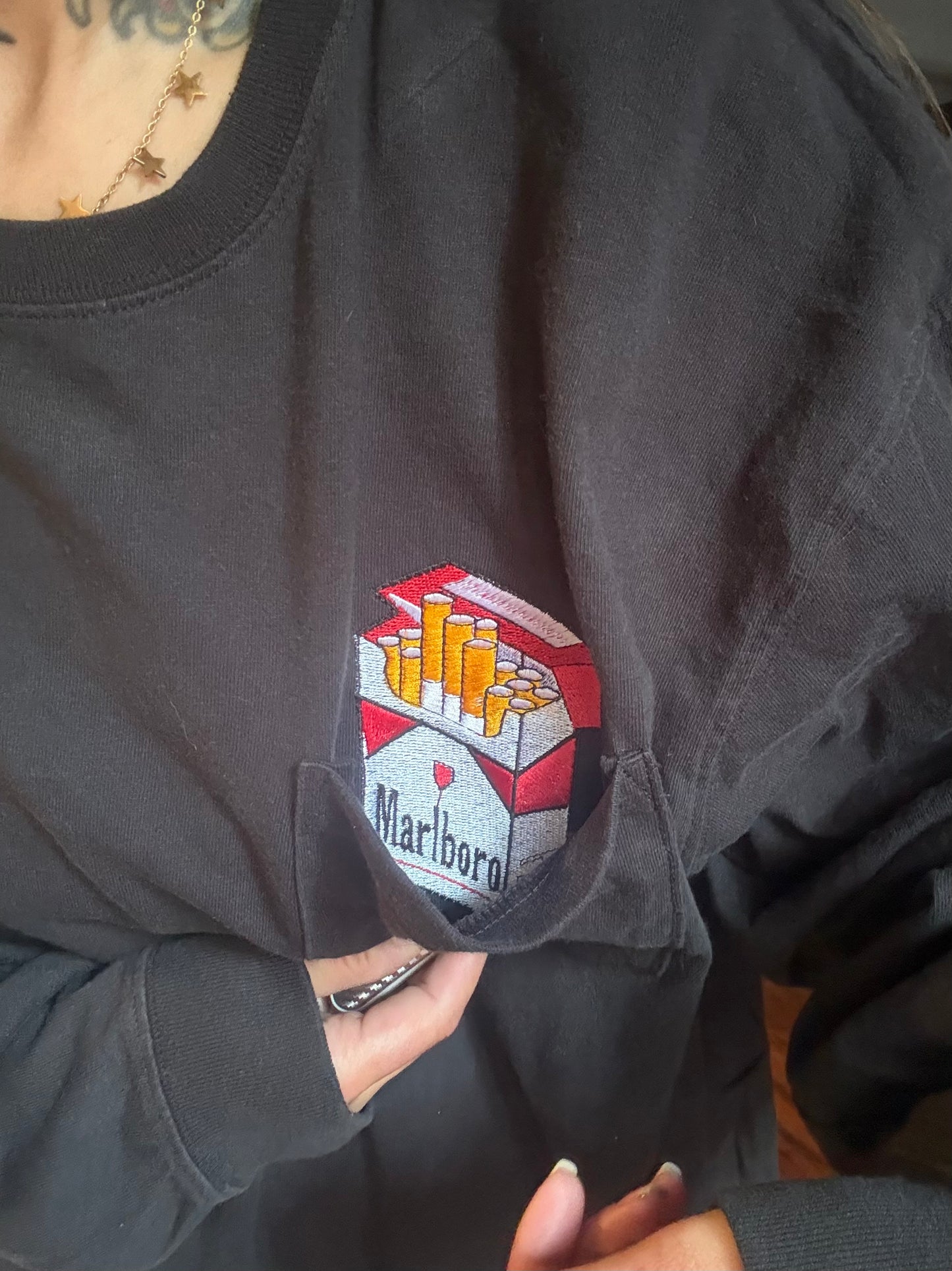 1:1 Repurposed Marlboro Carhartt Longsleeve T-Shirt 2XL