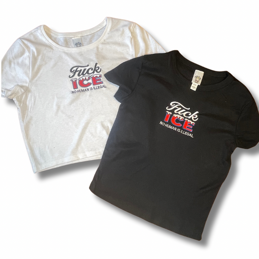 Crush ICE Embroidered T-Shirt or Baby Tee