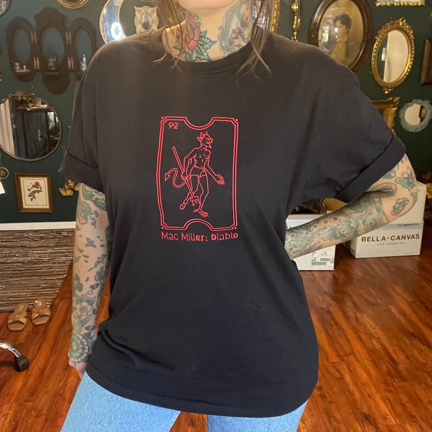 Diablo Embroidered Unisex Crewneck Sweatshirt