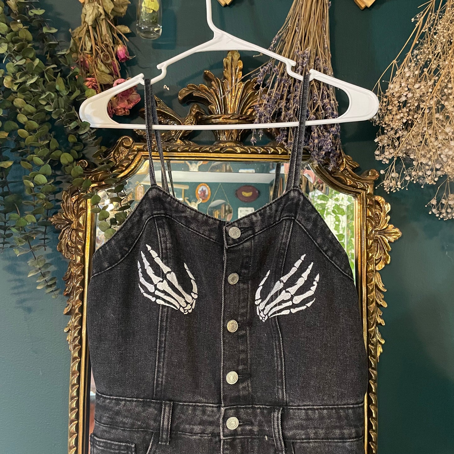 1:1 Spicy Skelly Denim Jumpsuit