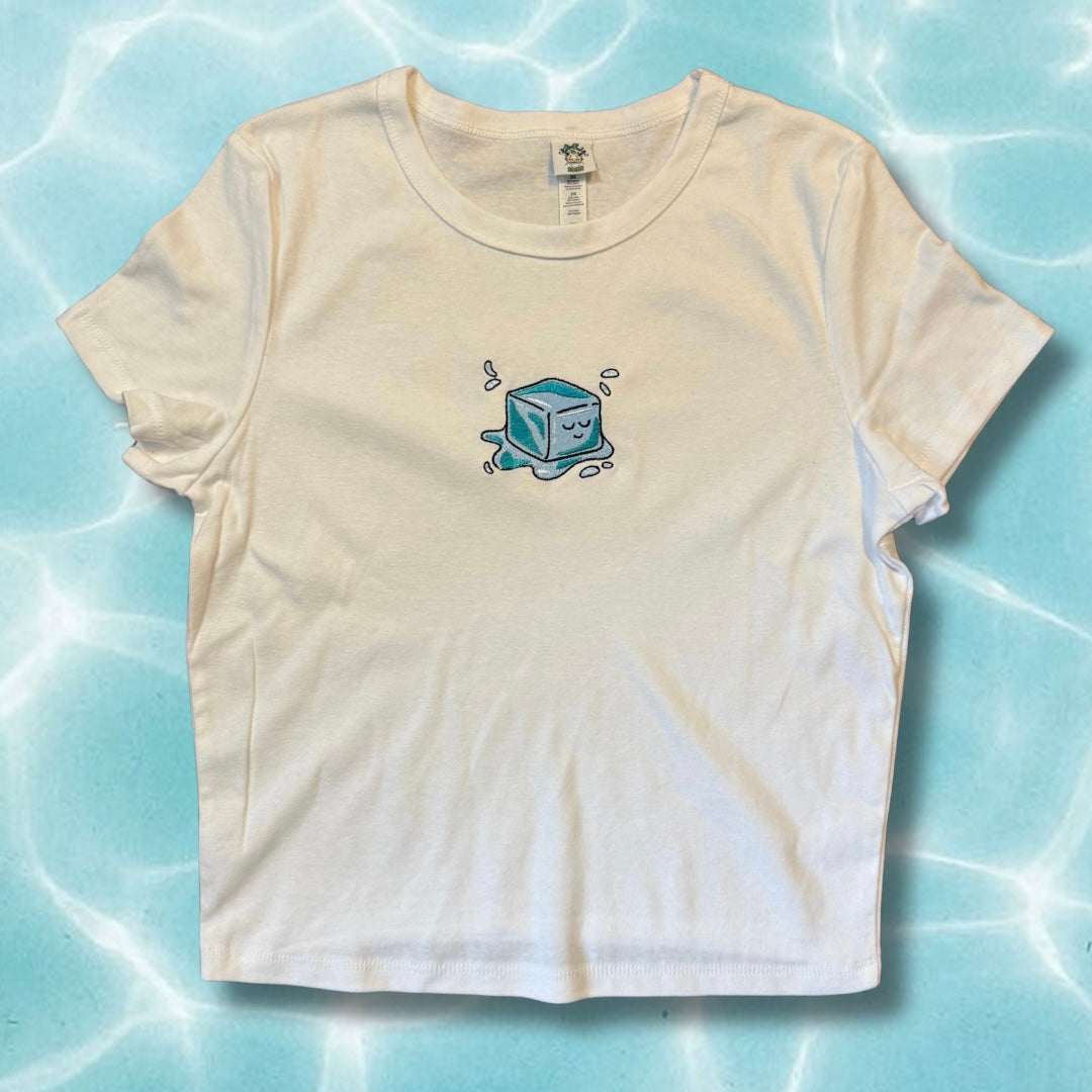 Melt Ice Embroidered Baby Tee or Unisex T-Shirt