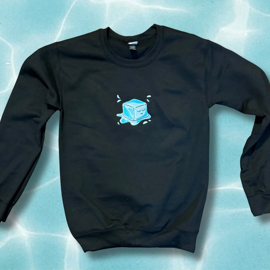 Melt Ice Embroidered Unisex Crewneck Sweatshirt