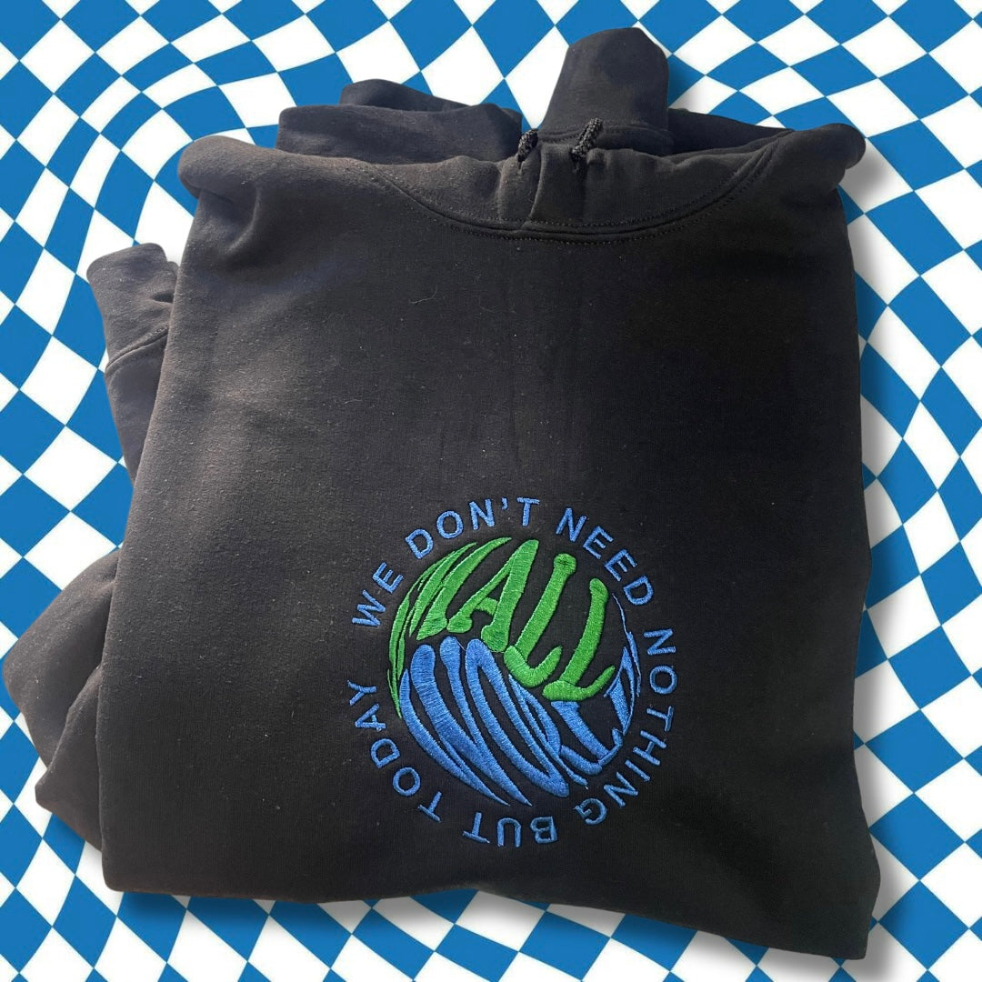Small World Embroidered Unisex Hoodie