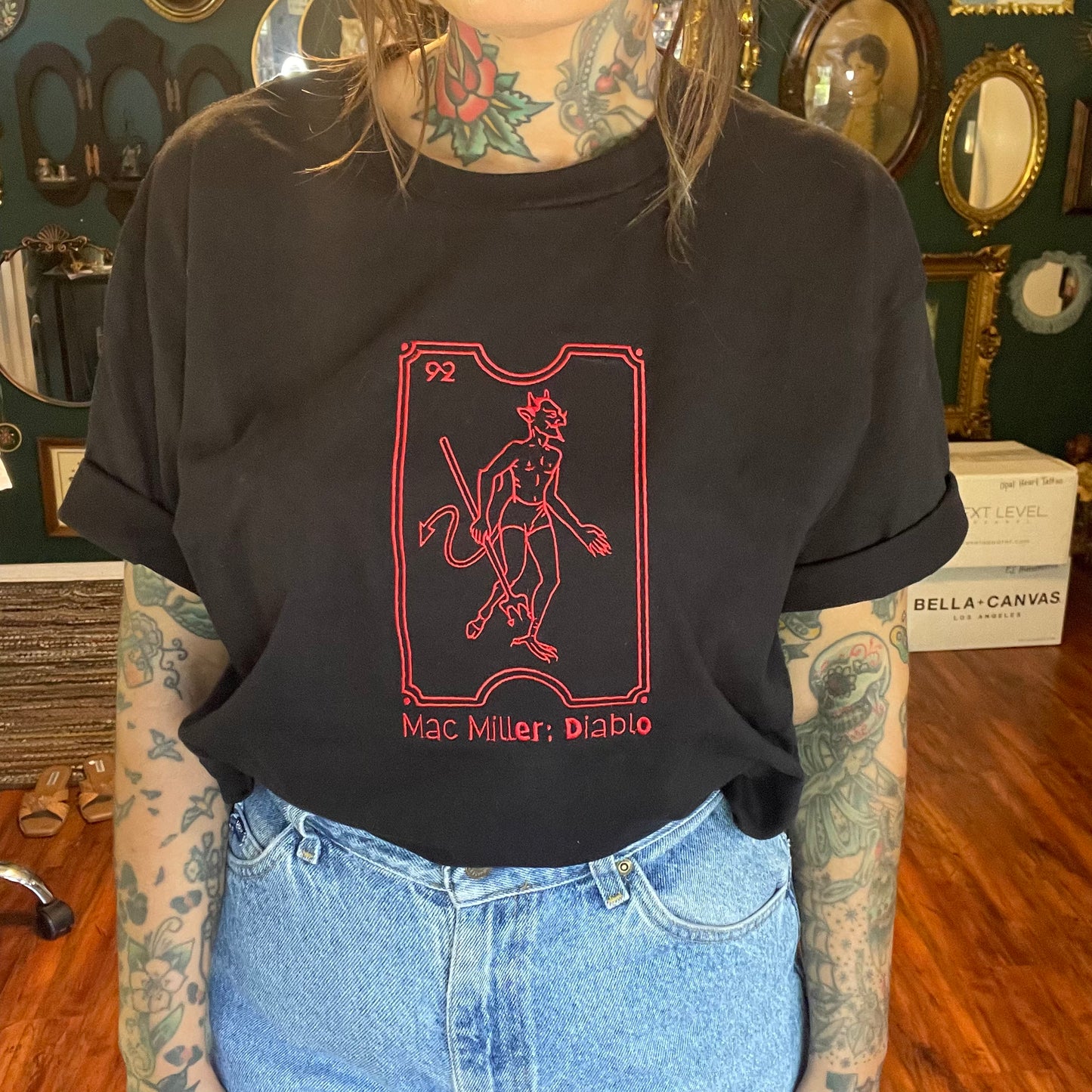 Diablo Embroidered Unisex Crewneck Sweatshirt