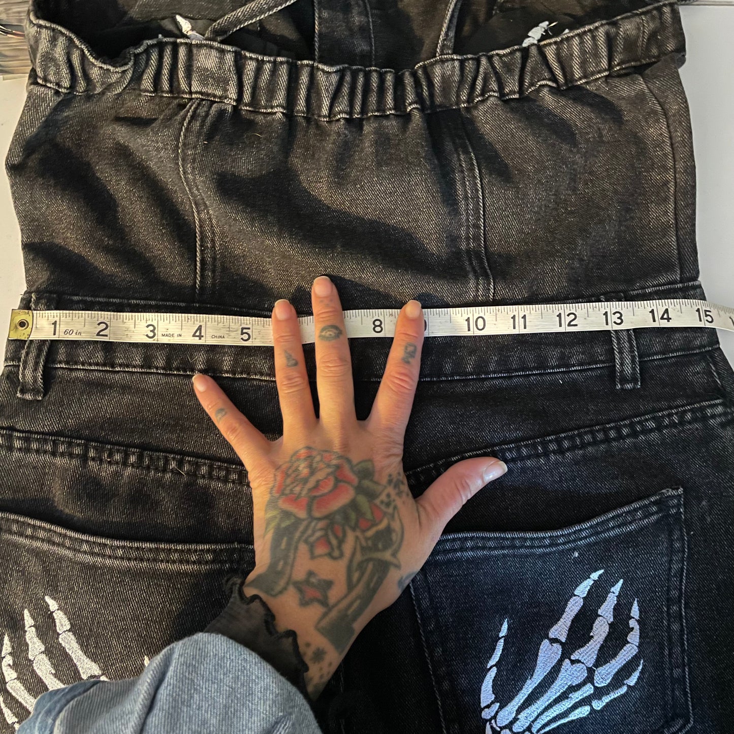 1:1 Spicy Skelly Denim Jumpsuit