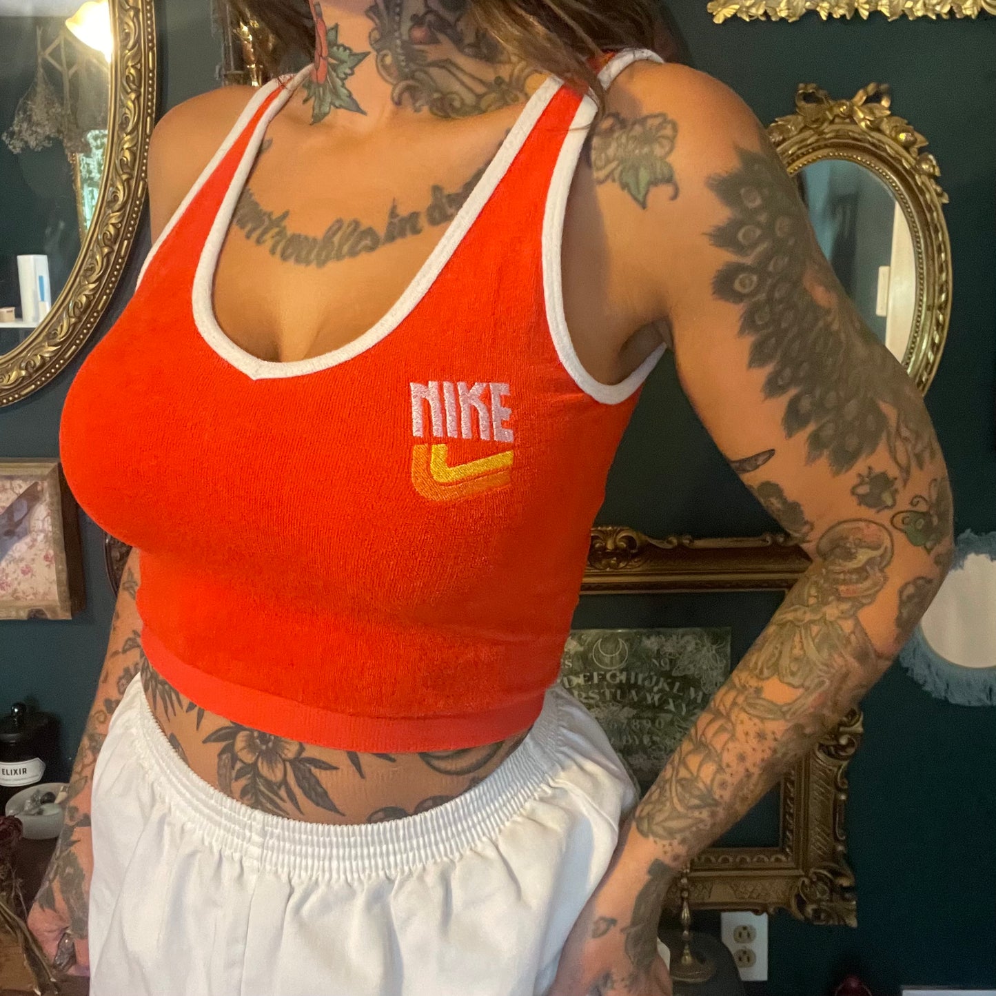 1:1 Retro Athletic Inspired Crop Top