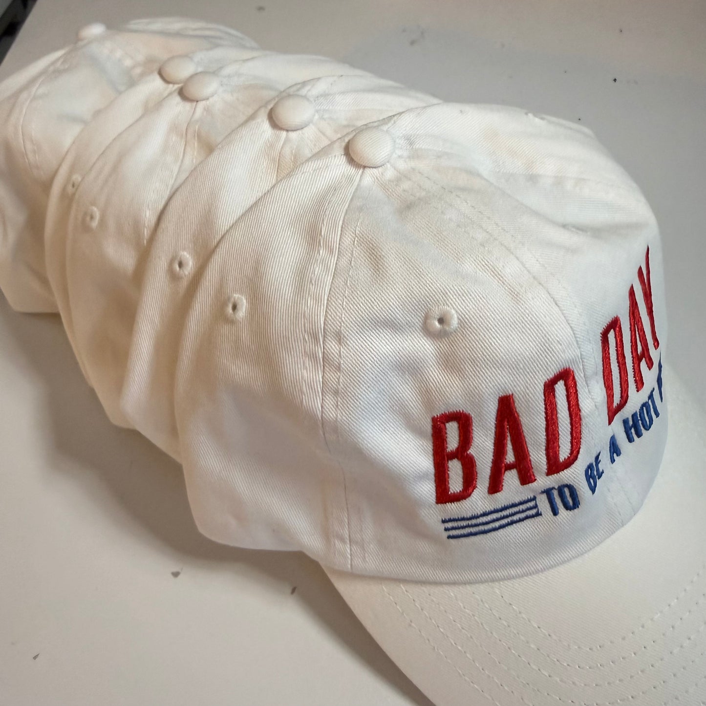 Bad Day To Be A Hotdog Embroidered Dad Hat