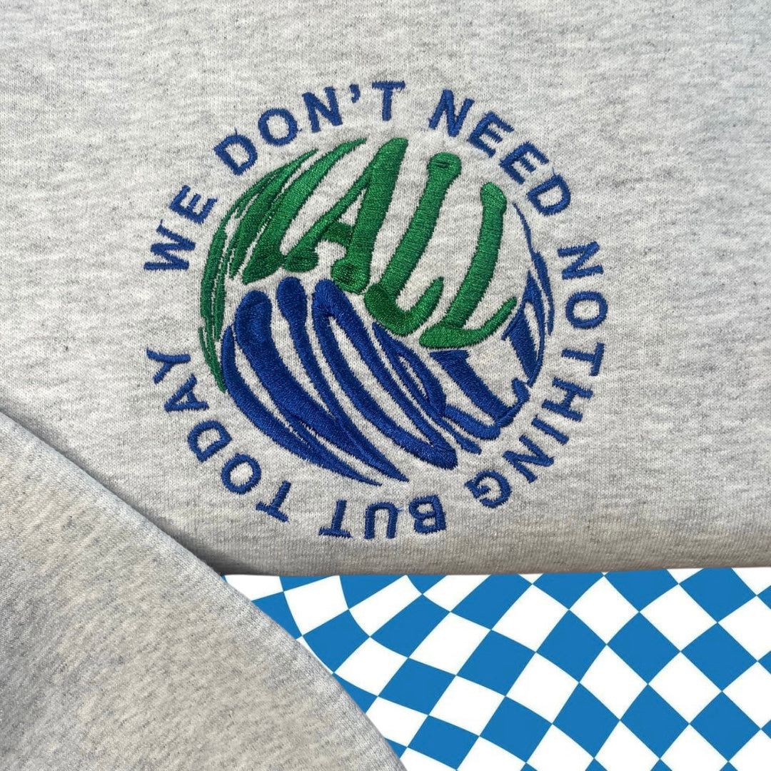 Small World Embroidered Unisex Hoodie