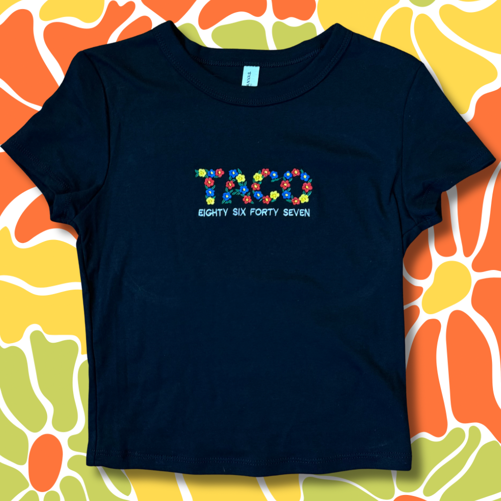 TACO 8647 Embroidered Unisex or Women's Baby Tee