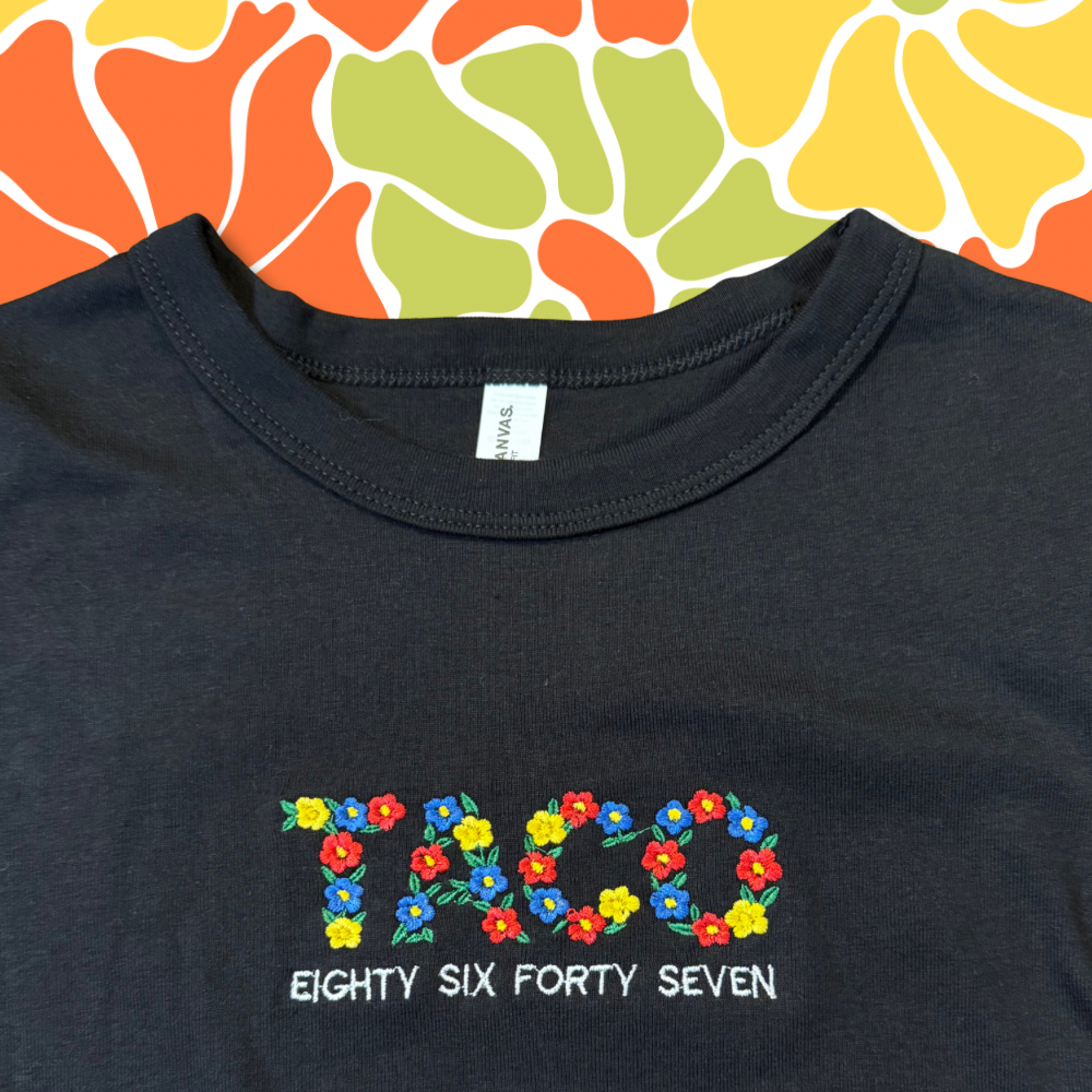 TACO 8647 Embroidered Unisex or Women's Baby Tee