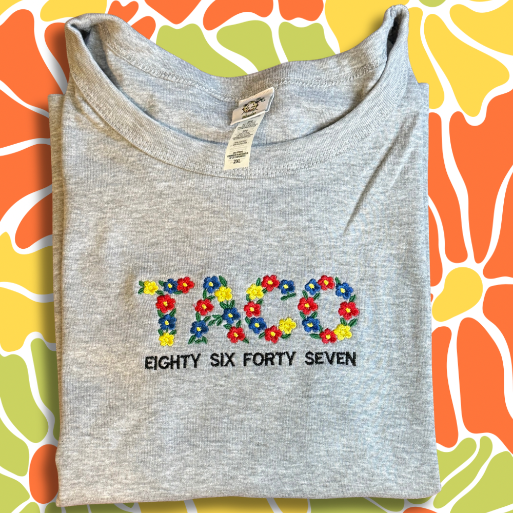 TACO 8647 Embroidered Unisex or Women's Baby Tee