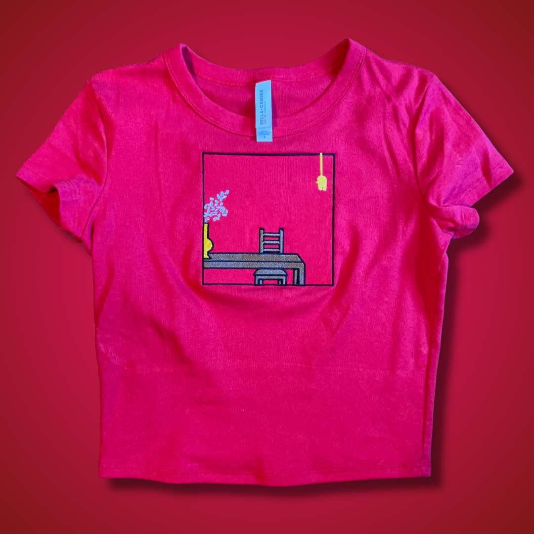 Sound Off Embroidered Babydoll Tee