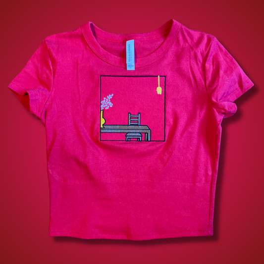 Sound Off Embroidered Babydoll Tee