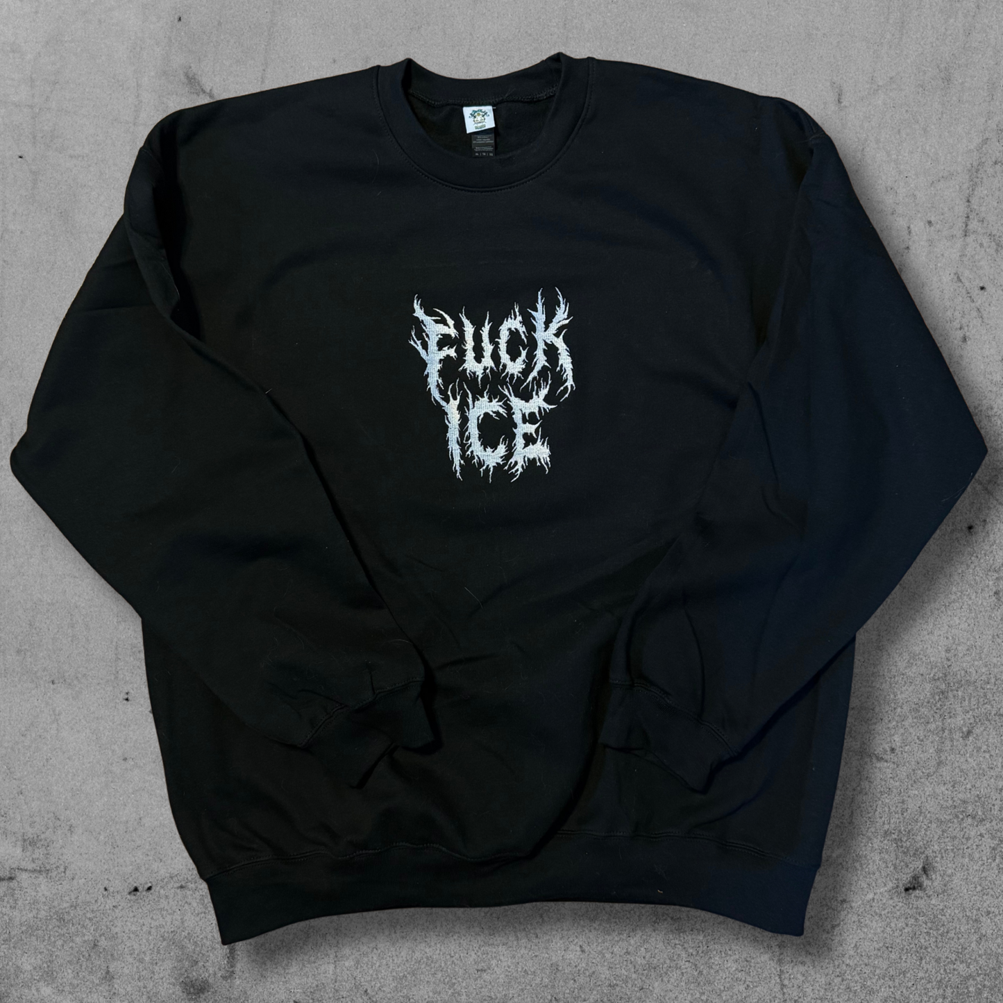 No Mercy, No ICE Embroidered Unisex Crewneck Sweatshirt