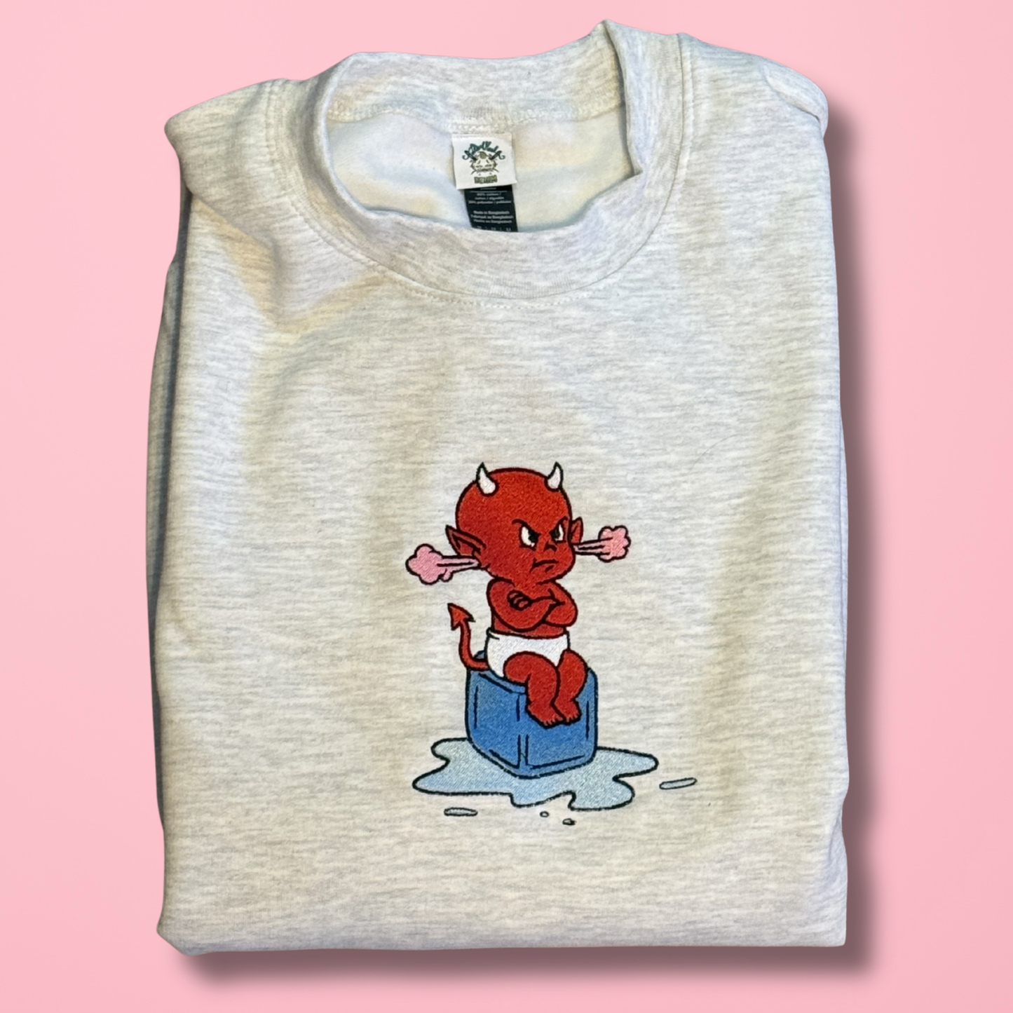 Hot‑Headed Rebel Embroidered Unisex Crewneck Sweatshirt