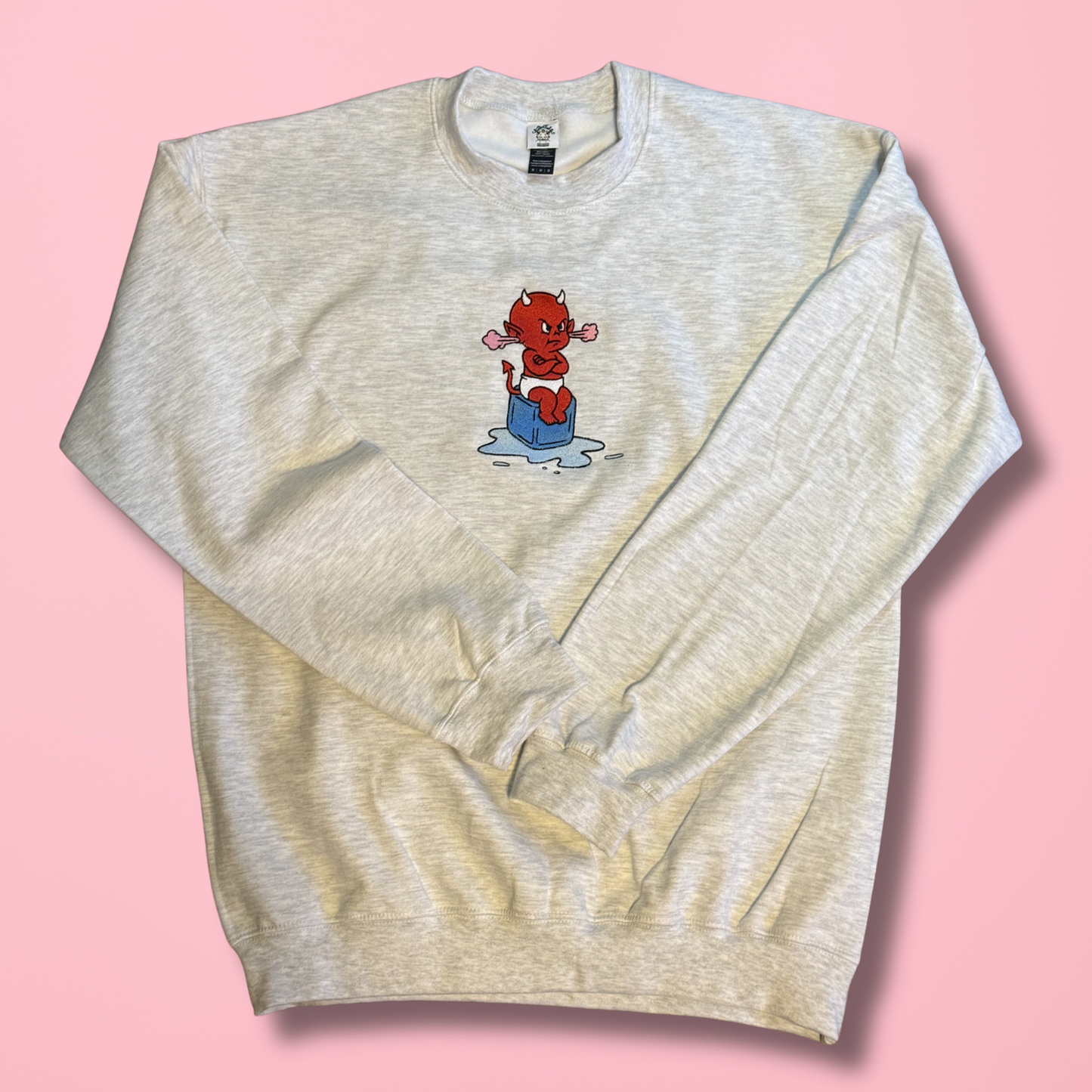 Hot‑Headed Rebel Embroidered Unisex Crewneck Sweatshirt
