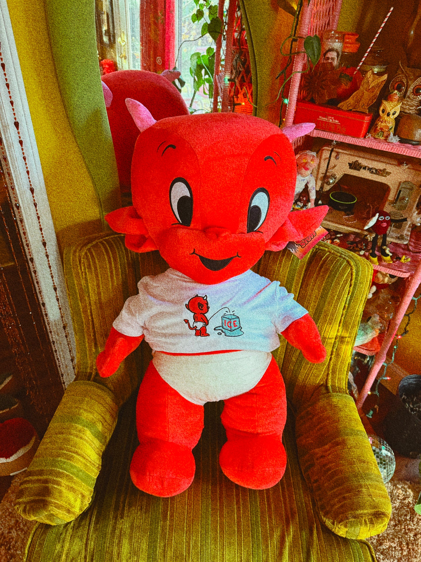 The Devil Doesn’t Do Cold Embroidered Unisex T-Shirt or Baby Tee