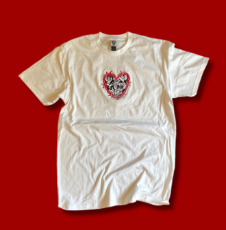 Barbed Heart Embroidered Unisex T-Shirt