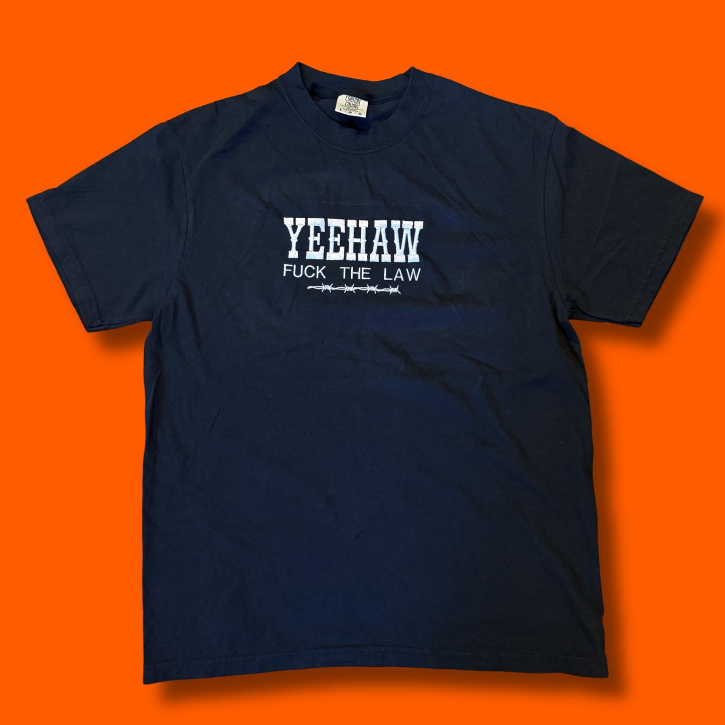Yeehaw Fuck The Law Embroidered Unisex T-Shirt