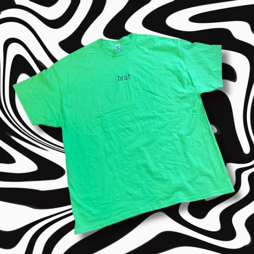 Brat (or custom text)  Embroidered Unisex T-shirt