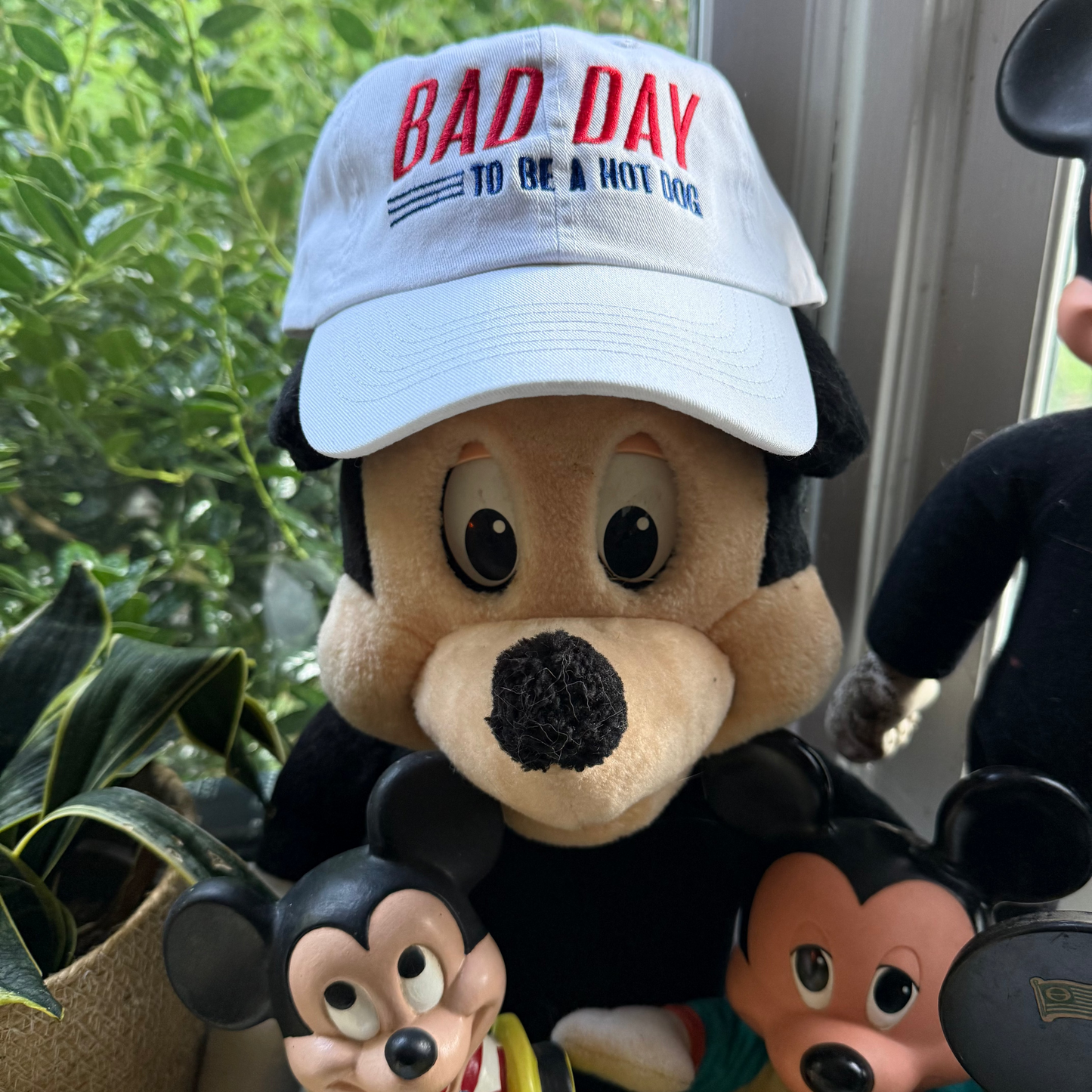 Bad Day To Be A Hotdog Embroidered Dad Hat